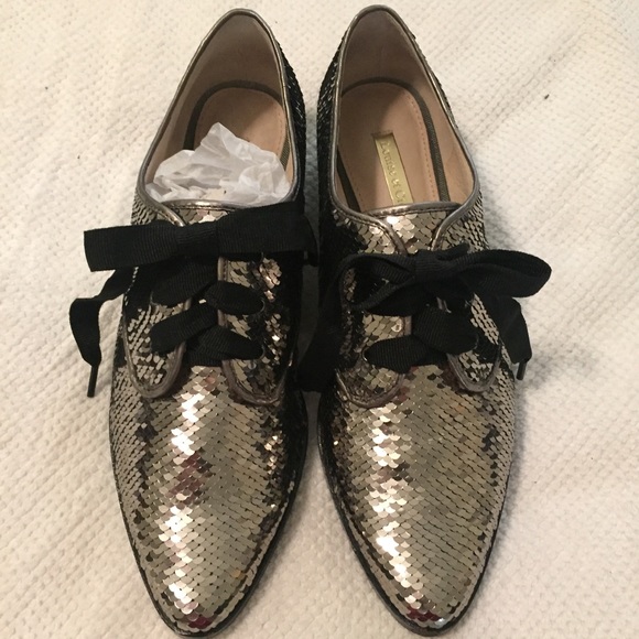 Gunmetal Sequin Oxford - Picture 2 of 8